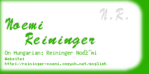noemi reininger business card